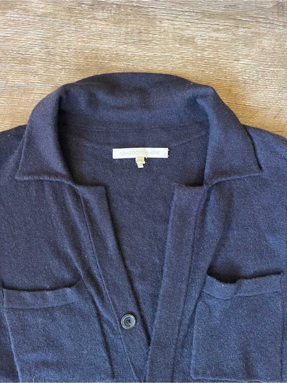 Naked Cashmere Jumpsuit in Navy Blue 100% Cashmere - Picture 6 of 7